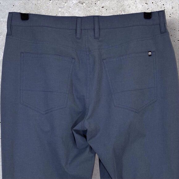 Travis Mathew Golf Pants Mens Size 34X32 Blue Stretch Chino Performance - Picture 5 of 11